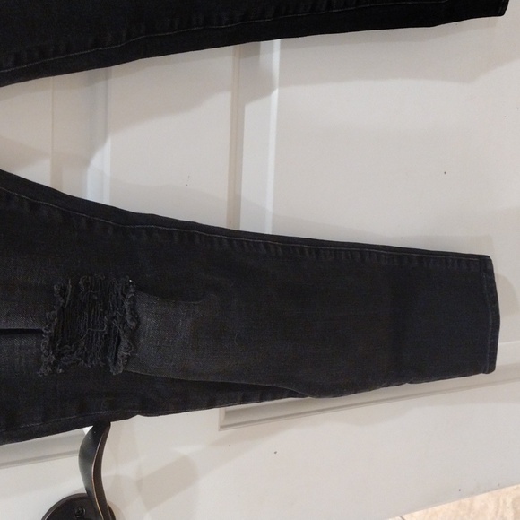 Gap 1969 Size 29R True Skinny Black Slight Distressing - Picture 4 of 6